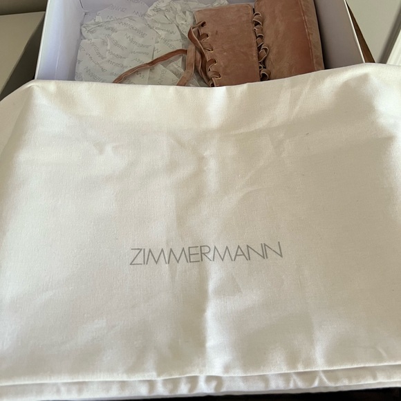 Zimmermann pink velvet boots worn once - Picture 6 of 11